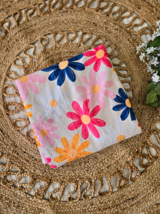 Floral Daisies Blanket SIZE: 50" x 60"